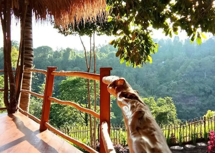 別荘 Dreamy Eco Tree House By 7 Waterfalls Ambengan